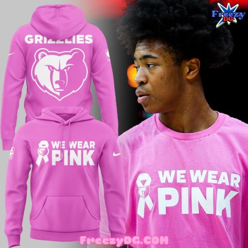 Memphis Grizzlies We Wear Pink 2024 Hoodie