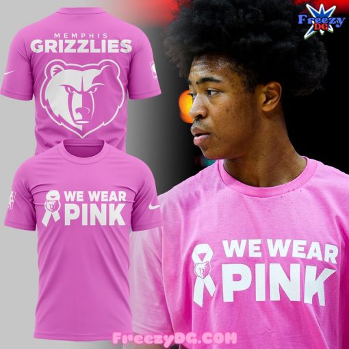 Memphis Grizzlies We Wear Pink 2024 T-Shirt