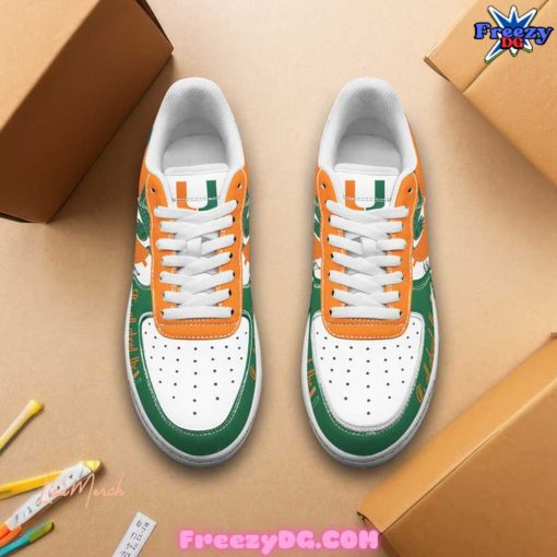 Miami Hurricanes Coral Gables Nike Air Force 1