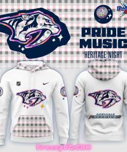 Nashville Predators Pride Music Heritage Night Hoodie