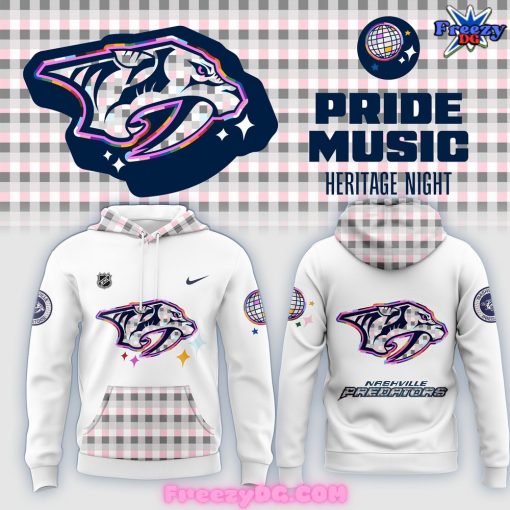 Nashville Predators Pride Music Heritage Night Hoodie