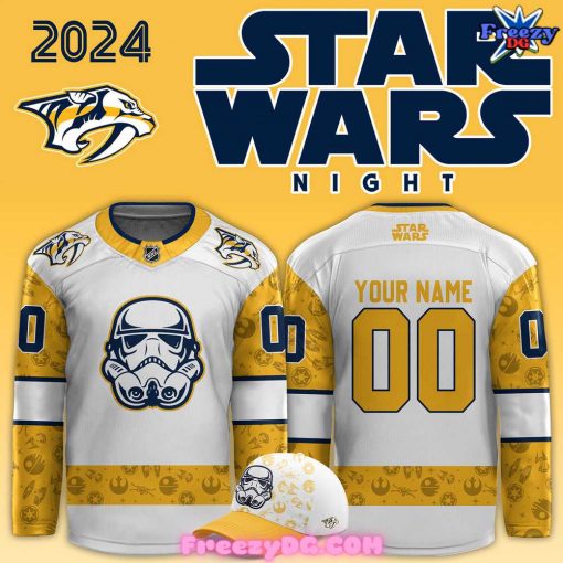 Nashville Predators x Star Wars Night 2024 Custom Hockey Jersey