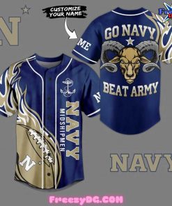 Navy Midshipmen Go Navy Beat Army Baseball Jersey