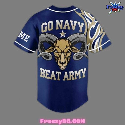 Navy Midshipmen Go Navy Beat Army Baseball Jersey