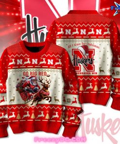 Nebraska Cornhuskers All I Want For Christmas Sweater