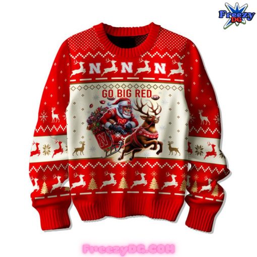 Nebraska Cornhuskers All I Want For Christmas Sweater