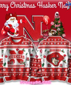 Nebraska Huskers Have a Red Christmas Sweater