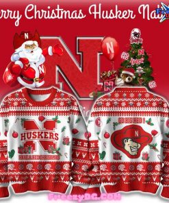 Nebraska Huskers Have a Red Merry Christmas Sweater