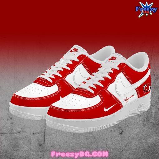 New Jersey Devils Icy Hockey Custom Nike Air Force 1