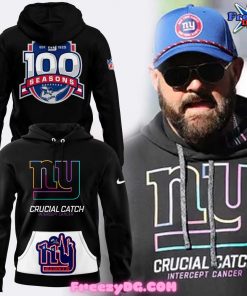 New York Giants Crucial Catch 100 Seasons T-Shirt