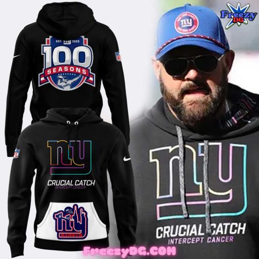 New York Giants Crucial Catch 100 Seasons Hoodie