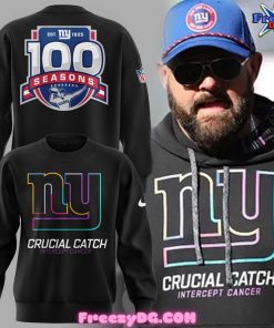 New York Giants Crucial Catch 100 Seasons Sweatshirt