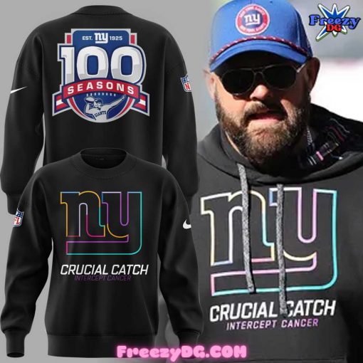 New York Giants Crucial Catch 100 Seasons Sweatshirt