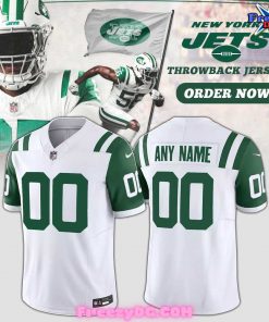 New York Jets Throwback Custom 2024 Football Jersey