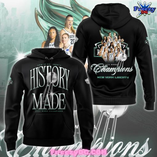 New York Liberty History Made WNBA Champion 2024 Black Hoodie