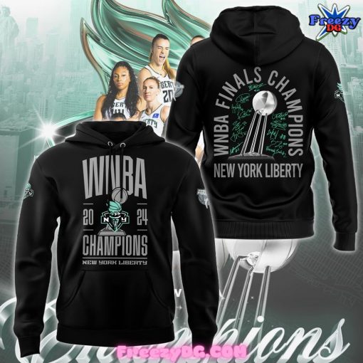 New York Liberty WNBA Champions 2024 Black Hoodie