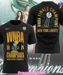 New York Liberty WNBA Champions 2024 Black T-Shirt