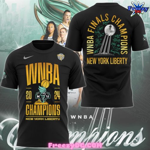 New York Liberty WNBA Champions 2024 Black T-Shirt