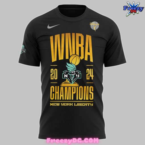 New York Liberty WNBA Champions 2024 Black T-Shirt