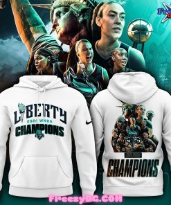 New York Liberty WNBA Champions 2024 White Hoodie