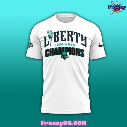 New York Liberty WNBA Champions 2024 White T-Shirt