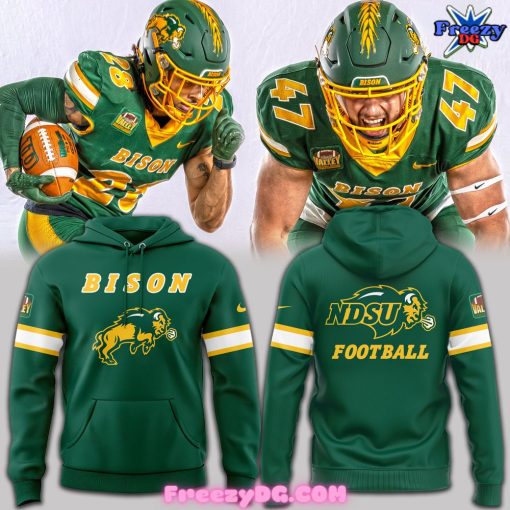 North Dakota State Bison Football 2024 Green Hoodie