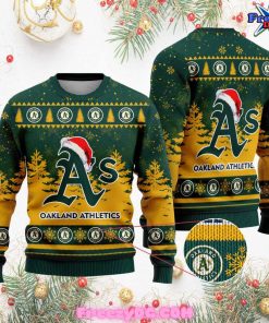 Oakland Athletics Christmas Holiday 2024 Sweater