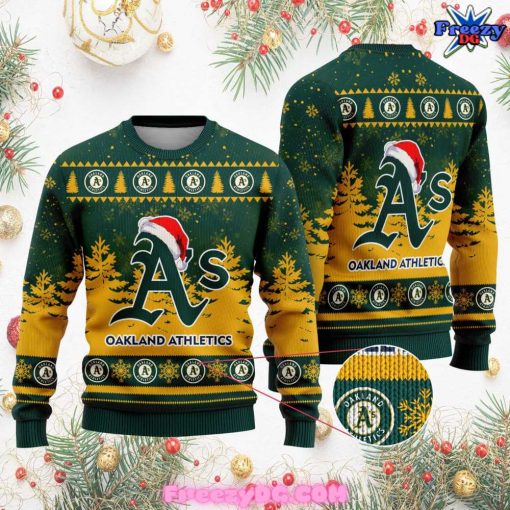 Oakland Athletics Christmas Holiday 2024 Sweater