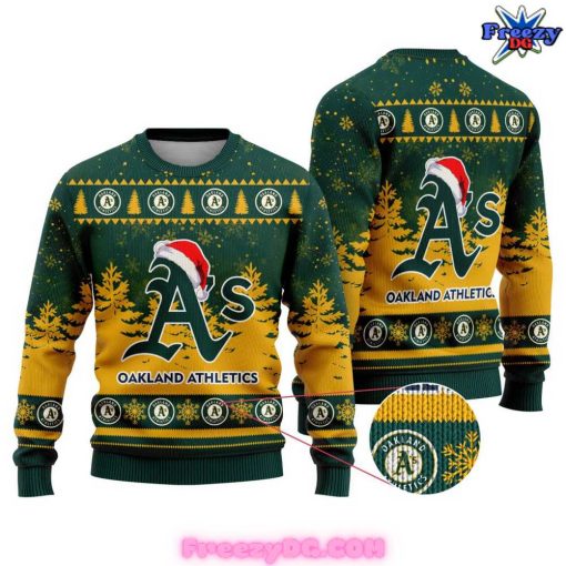 Oakland Athletics Christmas Holiday 2024 Sweater