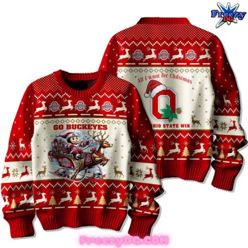 Ohio State Football All I Want For Christmas Sweater