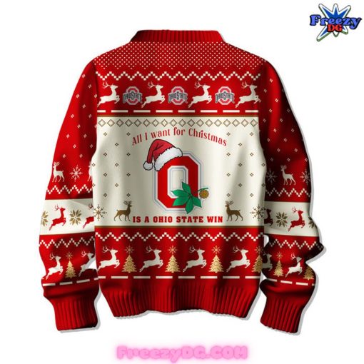 Ohio State Football All I Want For Christmas Sweater