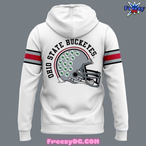 Ohio State Football Icy 2024 White Hoodie