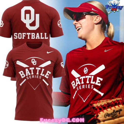 Oklahoma Football Battle Series 2024 Red T-Shirt