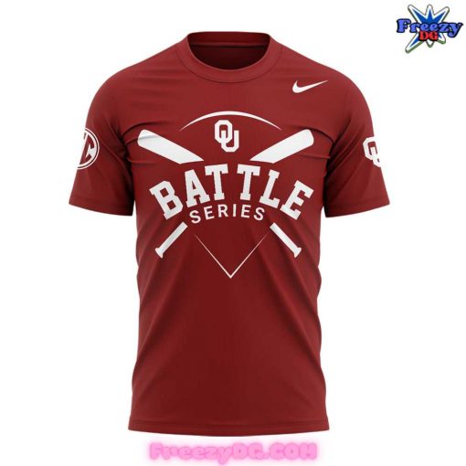 Oklahoma Football Battle Series 2024 Red T-Shirt