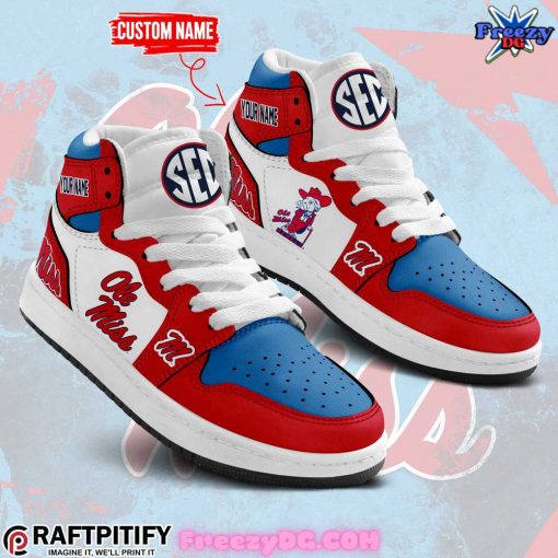 Ole Miss Rebels Custom Your Name Air Jordan 1