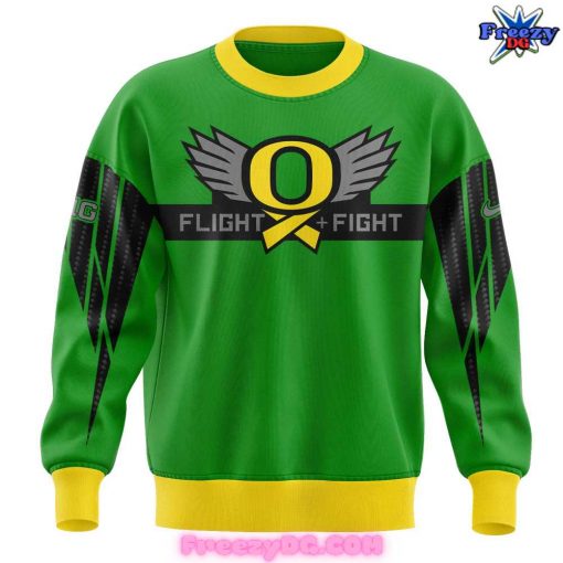 Oregon Ducks Stomp Out Cancer 2024 Green Sweatshirt