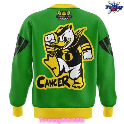 Oregon Ducks Stomp Out Cancer 2024 Green Sweatshirt