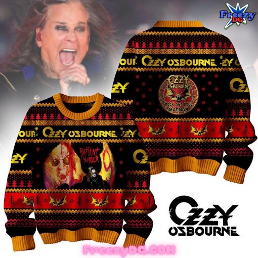 Ozzy Osbourne Rock And Roll Madman Special Ugly Sweater