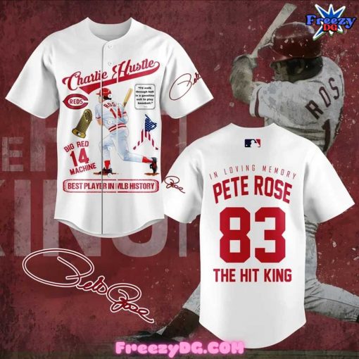 Pete Rose Charlie Hustle Tribute Edition Baseball Jersey