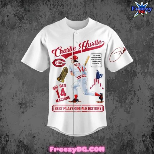 Pete Rose Charlie Hustle Tribute Edition Baseball Jersey