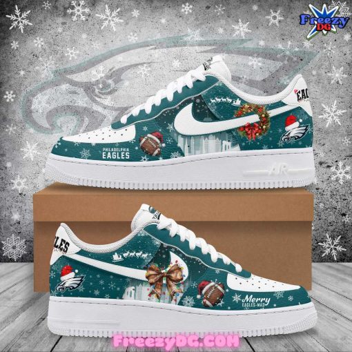 Philadelphia Eagles Merry Christmas Nike Air Force 1