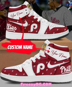 Philadelphia Phillies Custom Nike Air Jordan 1