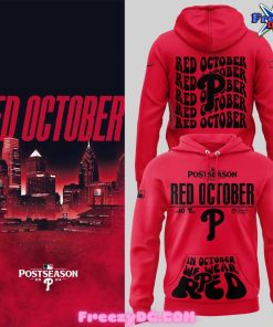 Philadelphia Phillies Red October Postseason 2024 T-Shirt