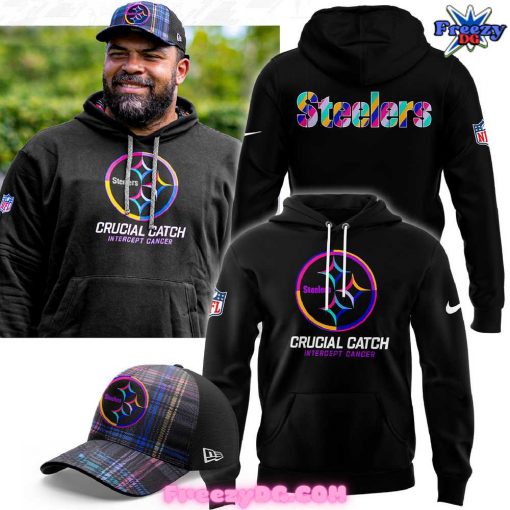 Pittsburgh Steelers NFL Crucial Catch Intercept Cancer 2024 Hoodie