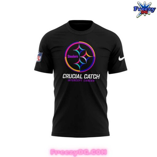 Pittsburgh Steelers NFL Crucial Catch Intercept Cancer 2024 T-Shirt