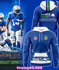 Royal Seattle Seahawks Throwback Blue Hoodie