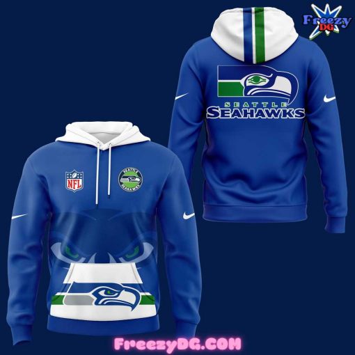 Royal Seattle Seahawks Throwback Blue Hoodie