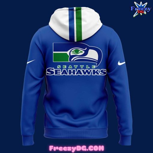 Royal Seattle Seahawks Throwback Blue Hoodie