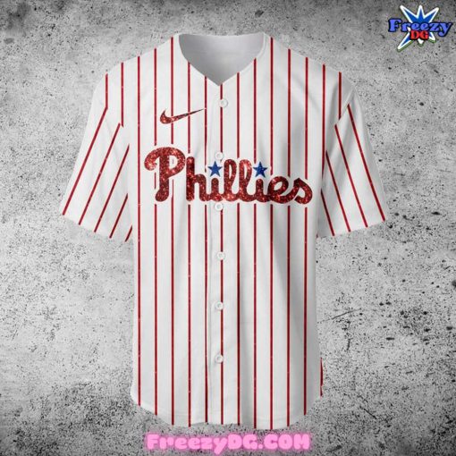 Sabrina Carpenter x Philadelphia Phillies Stripe Baseball Jersey