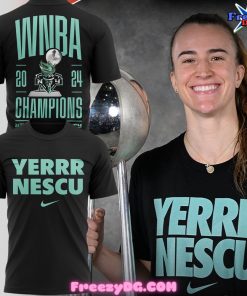 Sabrina Ionescu’s Yerrr Nescu New York Liberty Champions 2024 T-Shirt